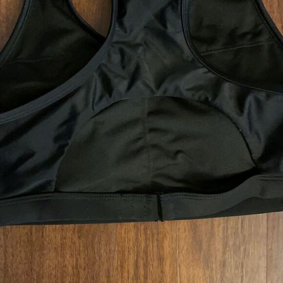 Adidas Ladies Racerback Jogging Running Black Top Size LG - Picture 3 of 4